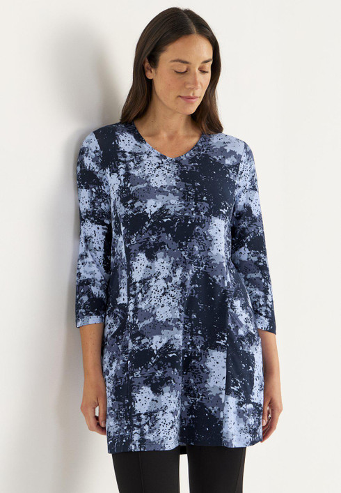 Cellbes Elina trikootunika taskuilla sininen