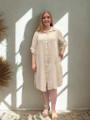 Ella pellavamekko beige