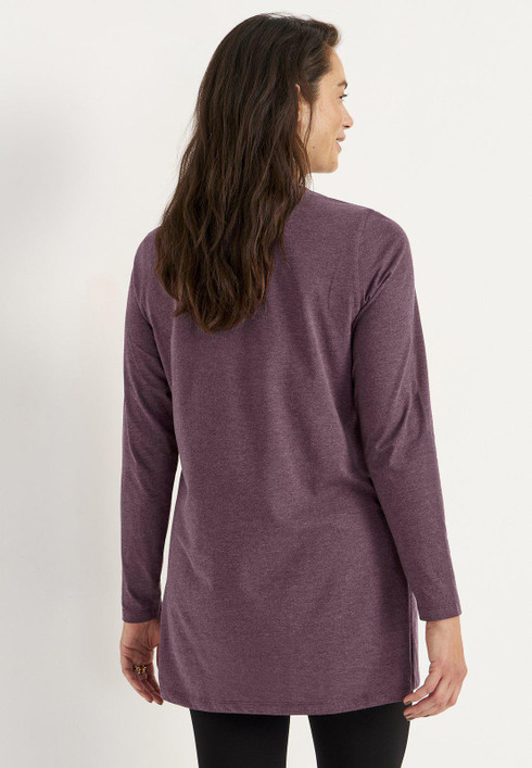 Cellbes Hilda trikootunika taskuilla marjapuuro