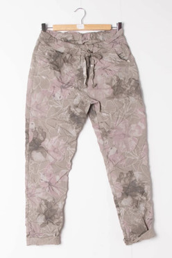 Joggerit 38-42 flower taupe