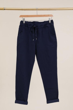 Joggerit tummansininen M/L