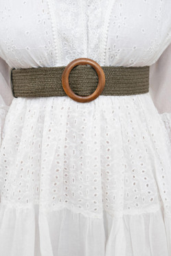 Joustava vyötärövyö khaki