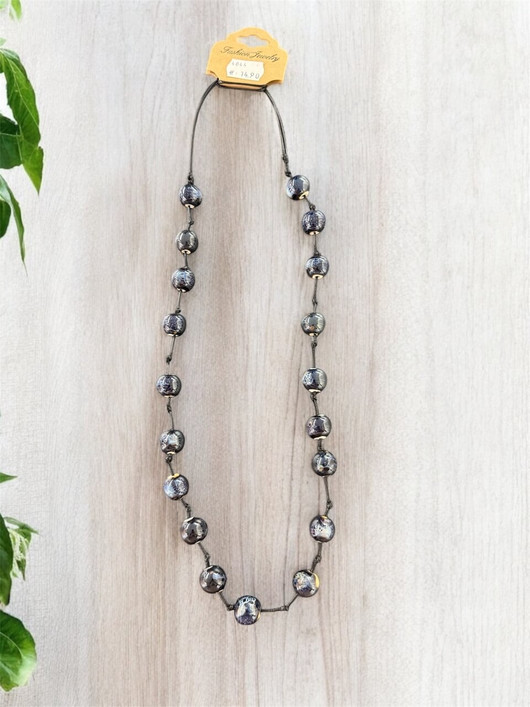 Keraaminen kaulakoru tummansininen