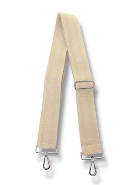 Säädettävä laukkuhihna pikalukolla beige