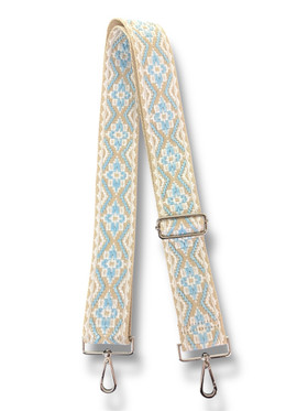 Säädettävä laukkuhihna pikalukolla kompassi vaaleansininen