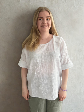Lea pusero valkoinen
