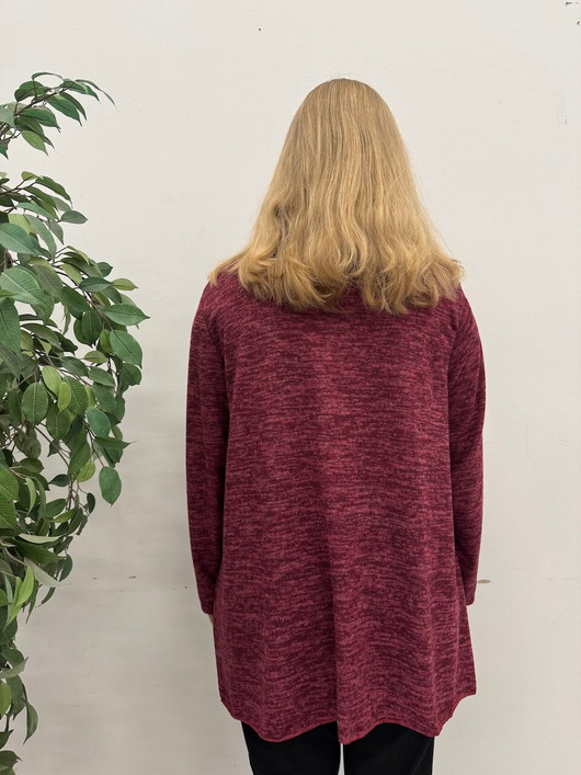 Leena neuletunika burgundi