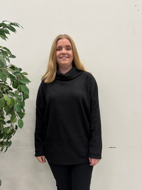 Liisi neulepusero musta