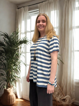 Marianne t-paita farkunsininen + koru 42/44