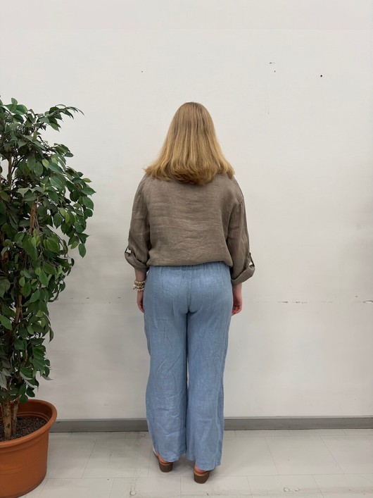 Marjaana pellavahousut farkunsininen