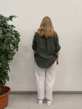 Marjukka pellavahousut valkoinen