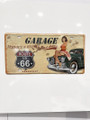 Metallikyltti Garage Route 66