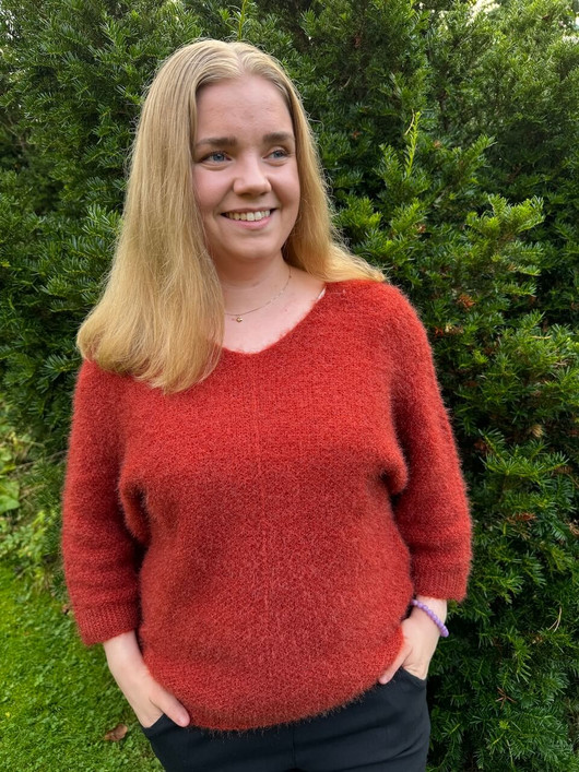 Miisa neulepusero terracotta