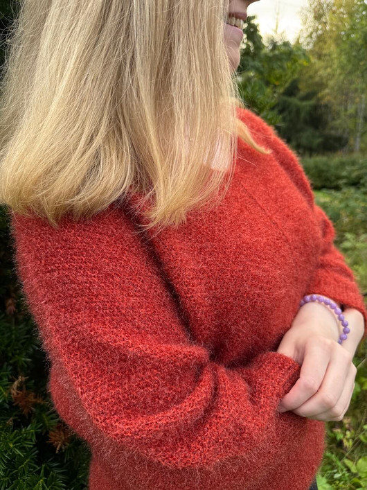 Miisa neulepusero terracotta