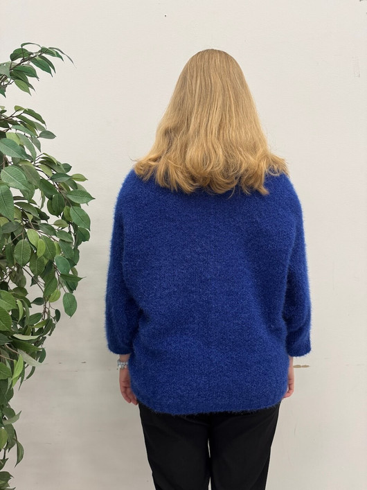 Miisa neulepusero sähkönsininen