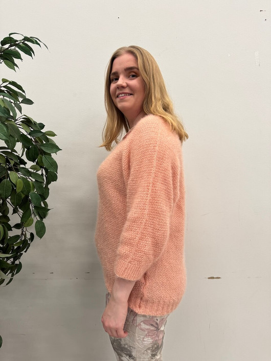 Miisa neulepusero vaaleanpunainen