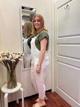 Mona pellavahaalari valkoinen