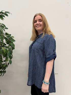 Oona paitapusero raidat tummansininen