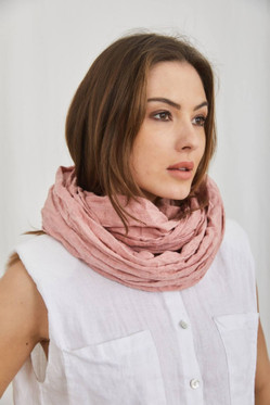 Pellavahuivi vanha roosa