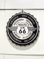Pyöreä metallikyltti Route 66