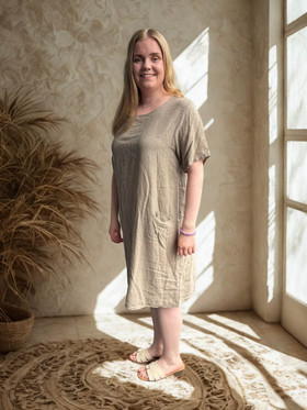 Reetta taskumekko taupe