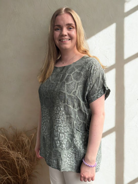 Riitta paita taskuilla khaki