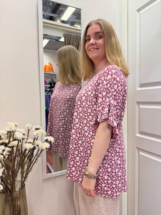 Seija kukkapaita vaaleanpunainen XXL/XXXL