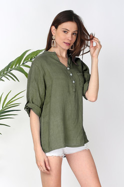 Selena pellavapaita khaki