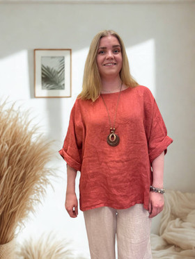 Silvia pellavapaita + koru punaruskea