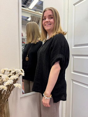 Silvia pellavapaita + koru musta