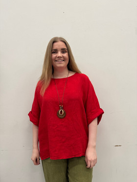 Silvia pellavapaita + koru punainen