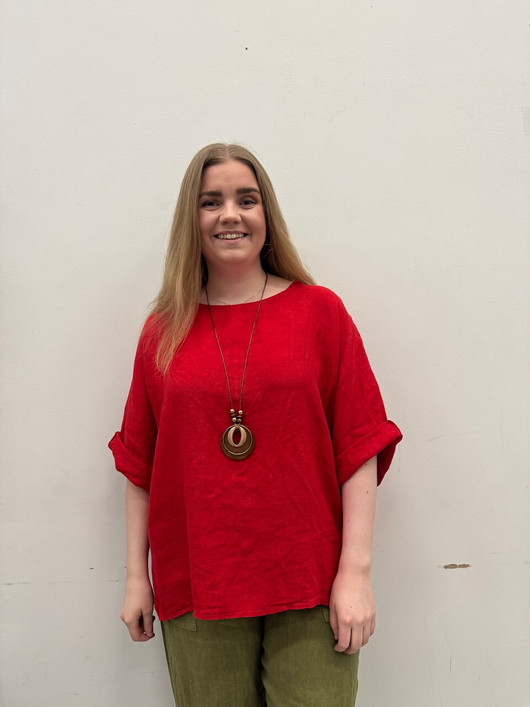 Silvia pellavapaita + koru punainen