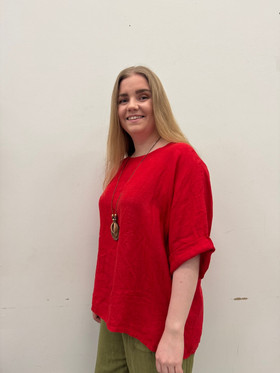 Silvia pellavapaita + koru punainen