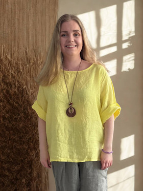 Silvia pellavapaita + koru keltainen