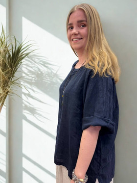 Silvia pellavapaita + koru tummansininen