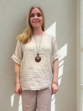 Silvia pellavapaita + koru beige