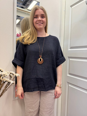 Silvia pellavapaita + koru tummansininen