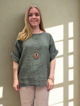 Silvia pellavapaita + koru khaki