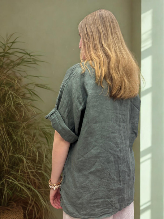 Silvia pellavapaita + koru khaki