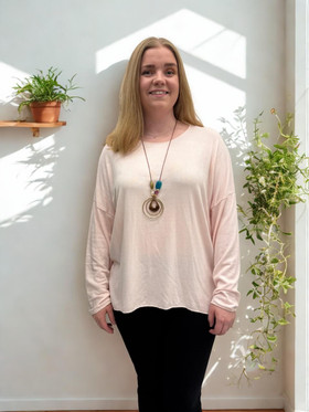 Stella neulepaita vaaleanpunainen + koru