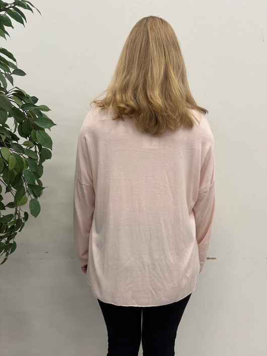 Stella neulepaita vaaleanpunainen + koru