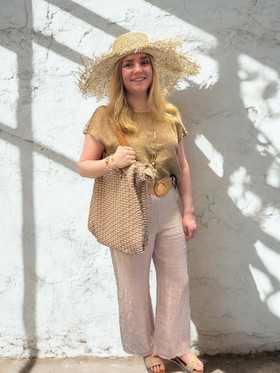 Susa pellavapaita kameli