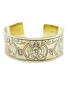 Tiibetiläinen rannerengas - Viisi buddhaa