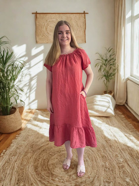 Violetta pellavamekko marjapuuro