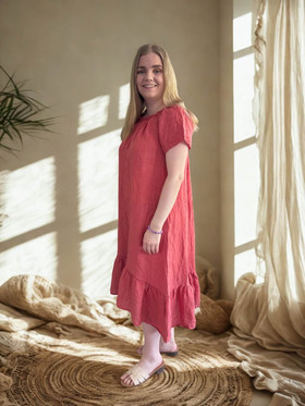 Violetta pellavamekko marjapuuro