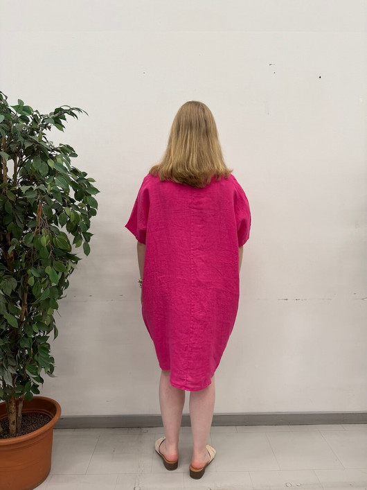 Vuokko pellavatunika pinkki