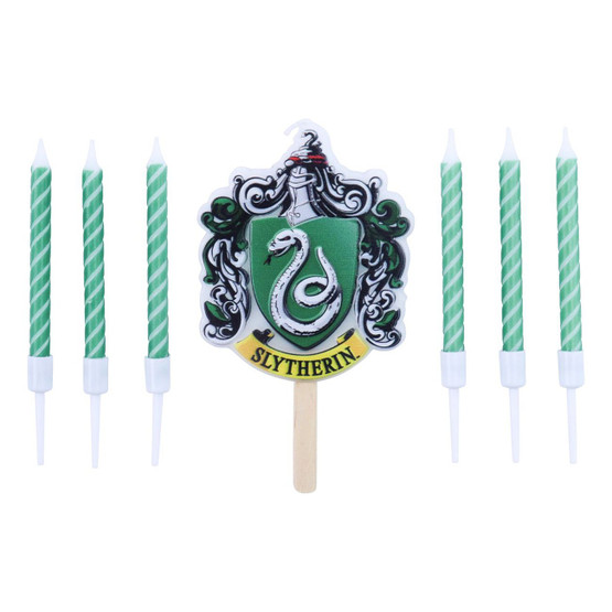 Harry Potter Slytherin Kakkukynttilät, 7kpl