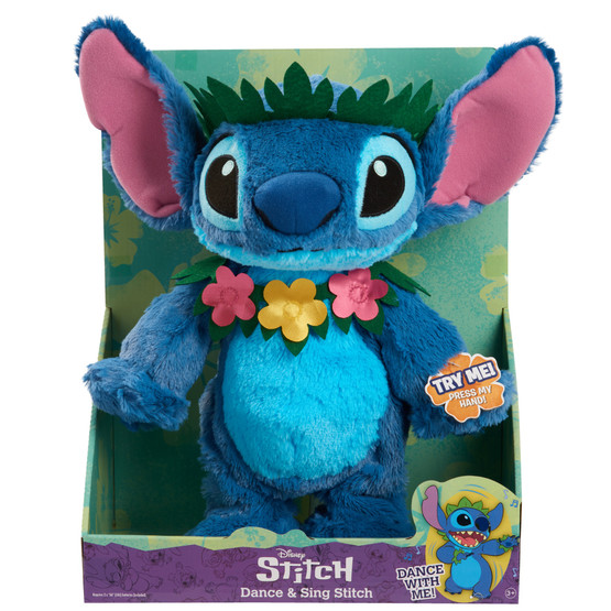 Disney Stitch Dance & Sing Toimintopehmo, 38cm