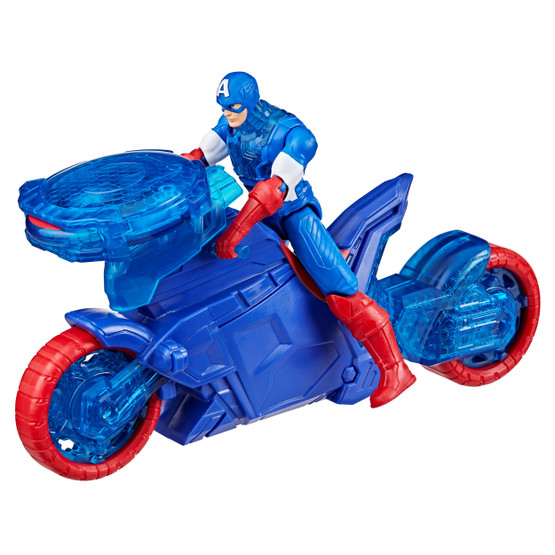 Avengers Captain America Turbo Cycle & Figure, 10cm