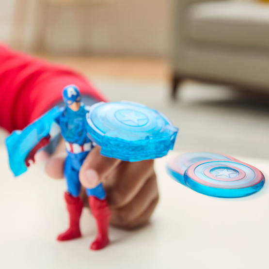 Avengers Captain America Turbo Cycle & Figure, 10cm